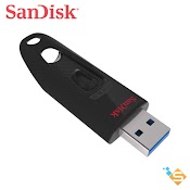 Usb 3.0 Sandisk Ultra Flash Drive 128Gb 64Gb 32Gb 16Gb Upto 100Mb/S (Đen) - Bảo Hành Chính Hãng 5 Năm