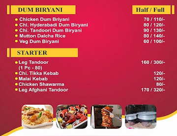 Hyderabadi Zaika Caterers menu 