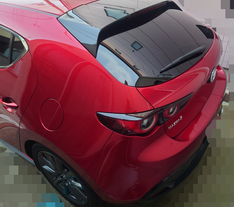 MAZDA3の洗車の頻度ってどのくらい？・ソウルレッドクリスタルメタリック・純水とポータブル高圧洗浄機で簡単洗車・ブロワーを使ってタッチレス・まともに洗車したいに関するカスタム事例の投稿画像8枚目