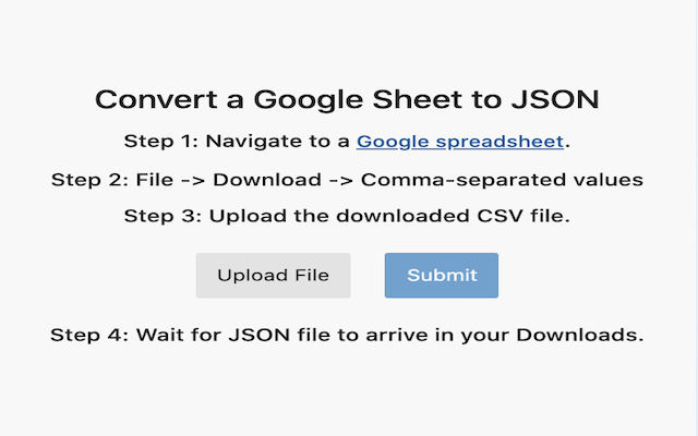 JSON Sheets Preview image 1