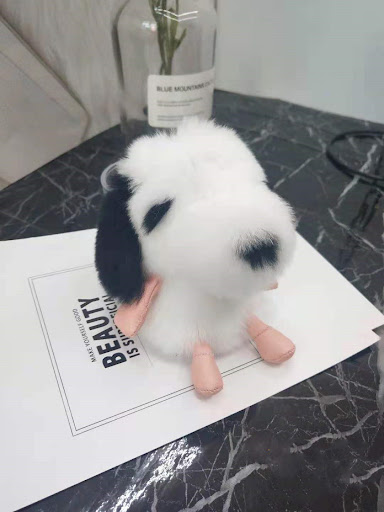 Title 6, Rex Rabbit Fur Little Milk Dog Car Keychain, a ...