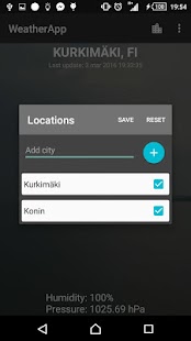 WeatherApp screenshot for Android