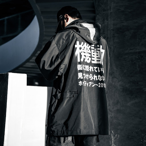 Title 4, Loose Trendy Brand Hooded Reflective Functional...