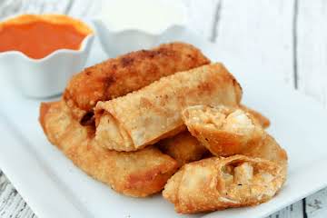 Buffalo Chicken Egg Rolls