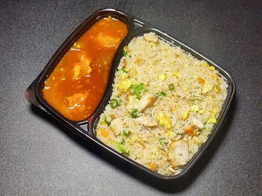 Chicken Fried Rice With Chilli Chicken