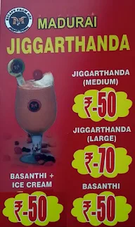 Madurai Jigarthanda menu 1