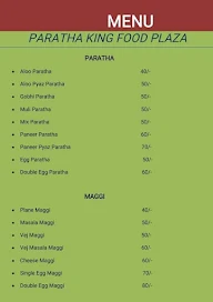 Paratha King Food Plaza menu 1