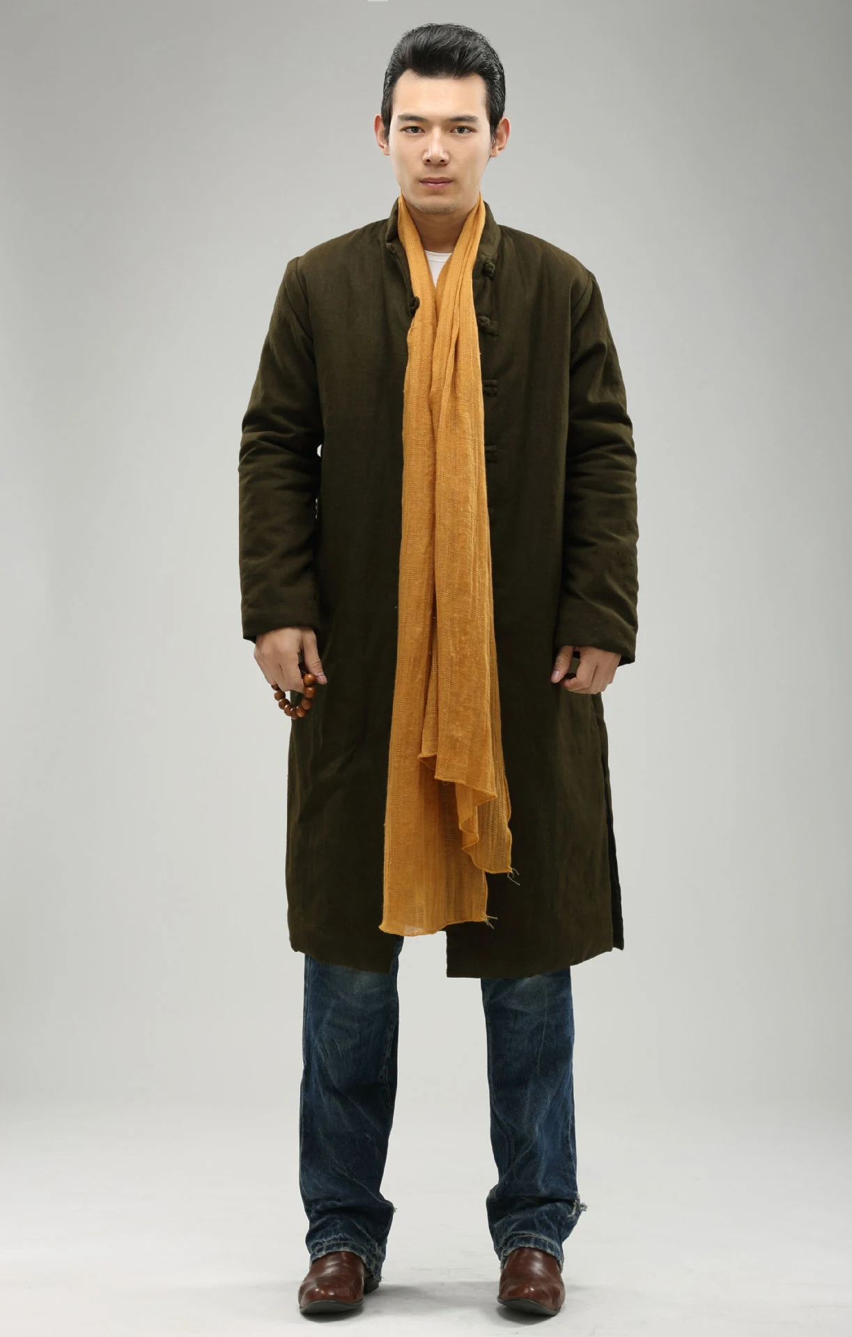 Title 9, Manteau long en coton chaud à col montant style...