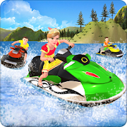 Kids Power Boat Racing : Impossible Tracks  Icon