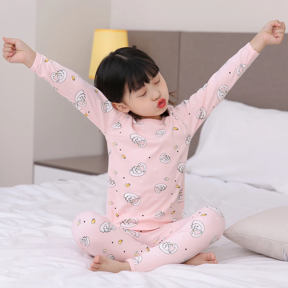 Katoenen ondergoed set voor kinderen, baby herfst kleding broek, zacht en comfortabel voor dagelijks gebruik en in de herfst.