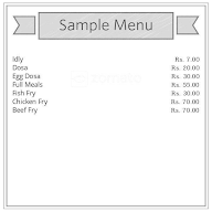 Sherlotte Chettinadu Hotel menu 1