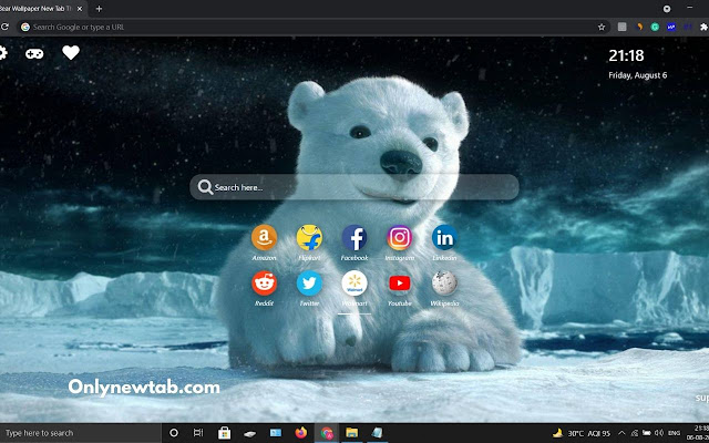 Polar Bear Wallpaper New Tab Theme