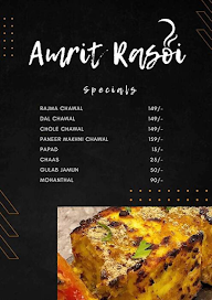 Amrit Rasoi menu 1