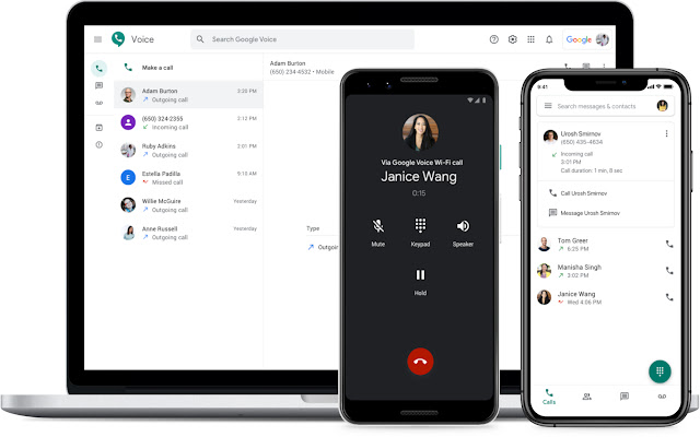 Google Voice (by Google) chrome extension