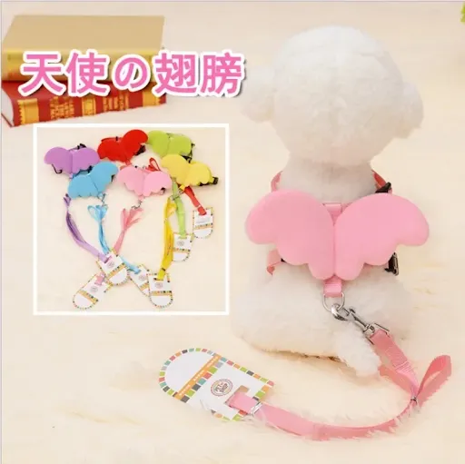 Dog Traction Rope Angel Wings Dogs Tactical Collar Harnesses Military Cat CollarsRope Dog Reflective Breathable одежда д