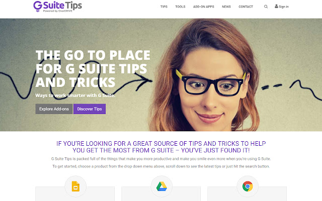 G Suite Tips chrome extension