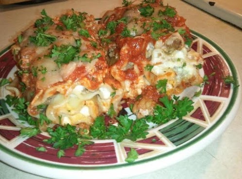 Meaty Lasagna Roll-Ups