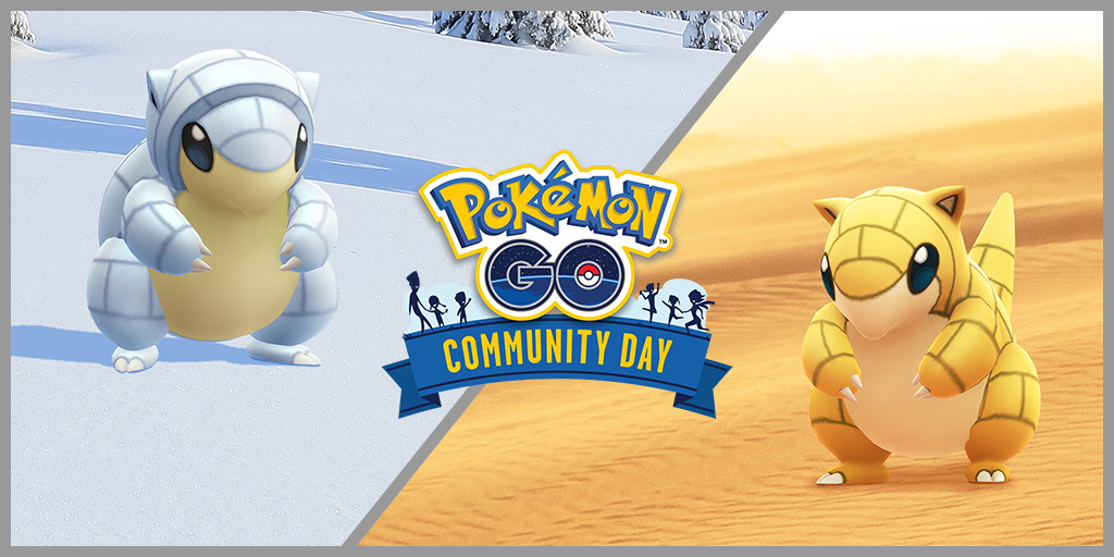 Dia Comunitário de março de 2022: Sandshrew e Sandshrew de Alola – Pokémon  GO