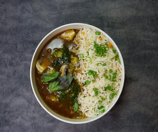 Seasonal Veggies In Chilli Basil Sauce Meal Bowl