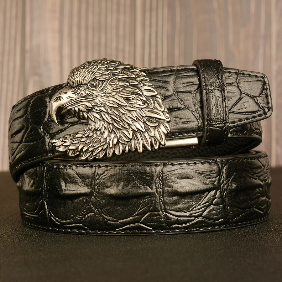 Ceinture double cuir pour homme avec boucle automatique, pour un style impeccable et un confort optimal. Ajustement facile et look sophistiqué garanti.