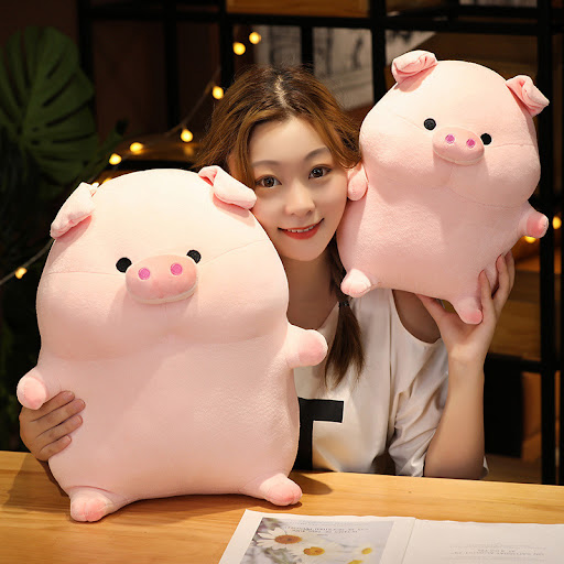 Title 1, Pig Doll Pillow Girl Plush Toy Soft and Cuddly ...