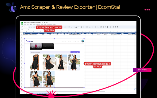 Amz Scraper & Review Exporter | EcomStal