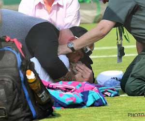 VIDEO: Amerikaanse schreeuwt om hulp na zware knieblessure op Wimbledon: "Help me!"