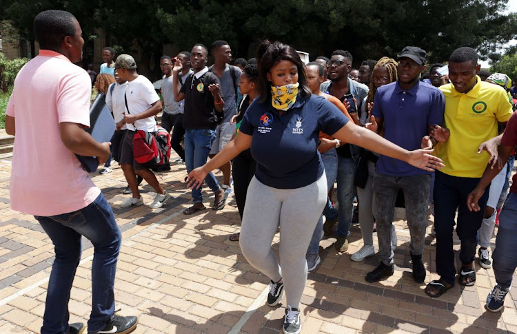 Protesting students at Wits University disrupted classes on February 4 2019 over registration and accommodation problems.