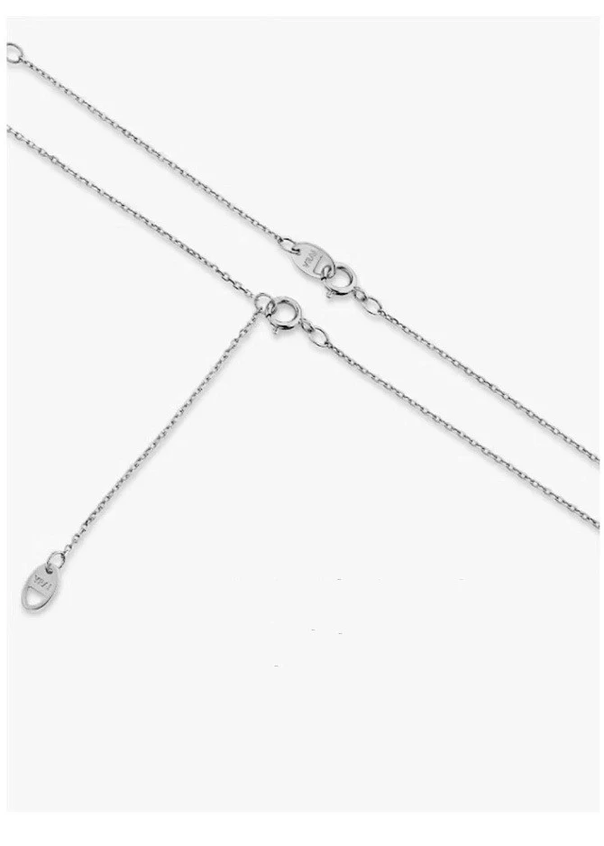 Colar com pingente de moissanite em forma de V de prata S925. Adicione um toque de brilho e sofisticação ao seu visual. Um presente perfeito para qualquer mulher!