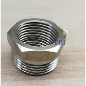 Nối 2 Đầu Ren Trong 21 Răng Ngoài 27 - Inox Không Gỉ. Ren 1/2 21Mm Và 3/4 27Mm Cà Rá