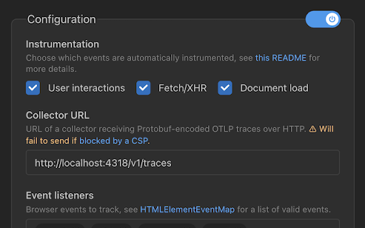 OpenTelemetry Browser Extension