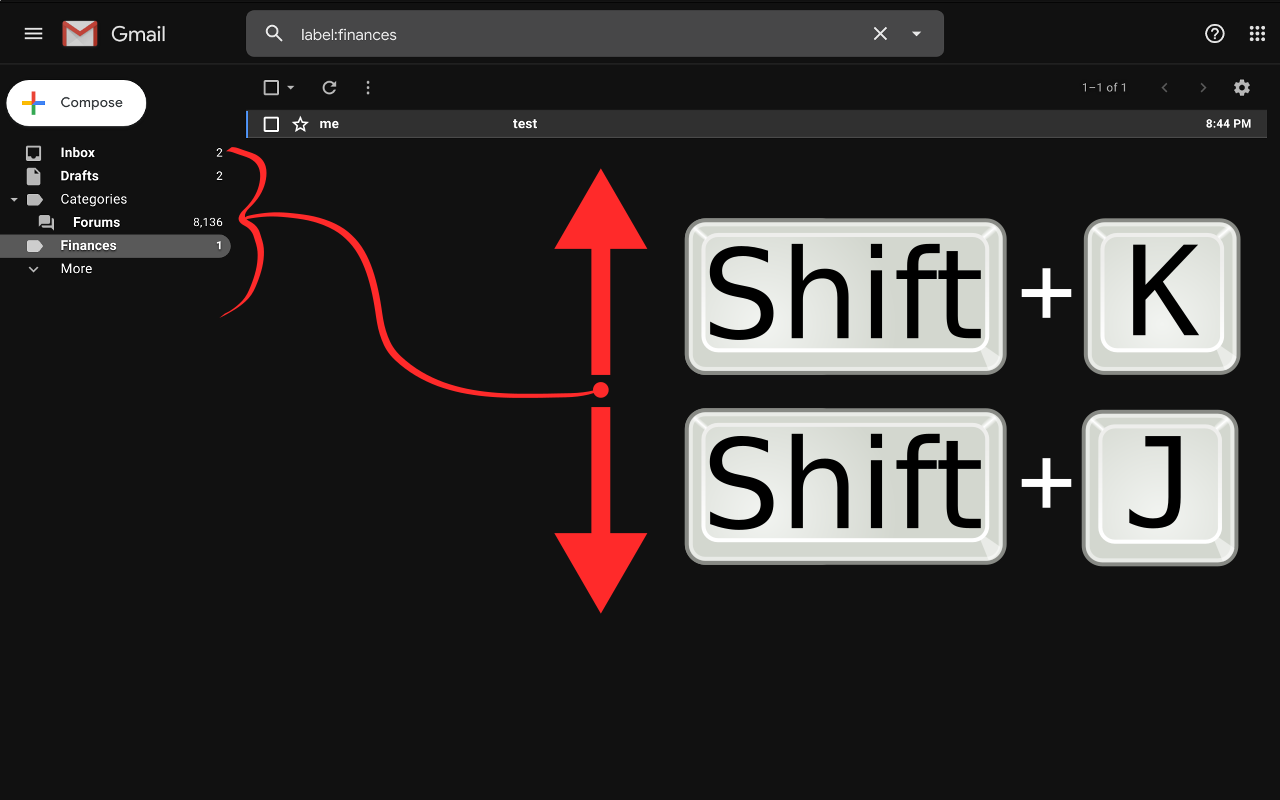 GMail Label Switch Shortcuts Preview image 0