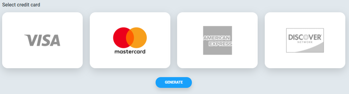 The Supporting Tool: Credit Card Generator