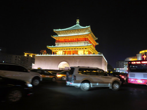 City Wall at Night Xi'an China