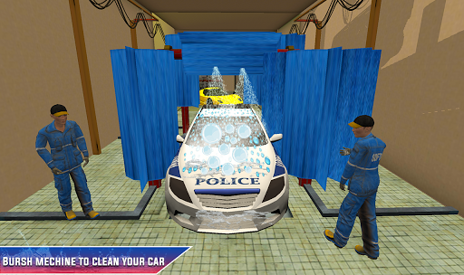 Police Car Parking - Smart Gas Guzzler Wash