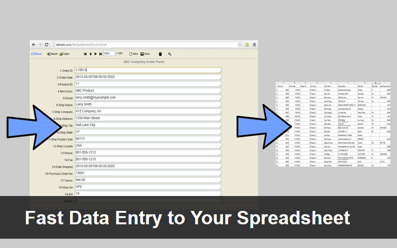 iiSheet Spreadsheet Preview image 3