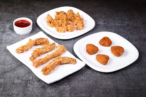 Boneless Chicken Platter (4Pcs Chicken Strips + 1 Regular Chicken Popcorn + 4pcs Chicken Nuggets)