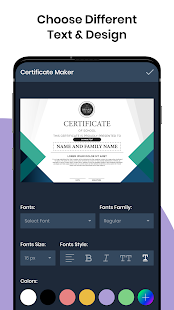 Certificate Maker & Certificate Generator App Capture d'écran