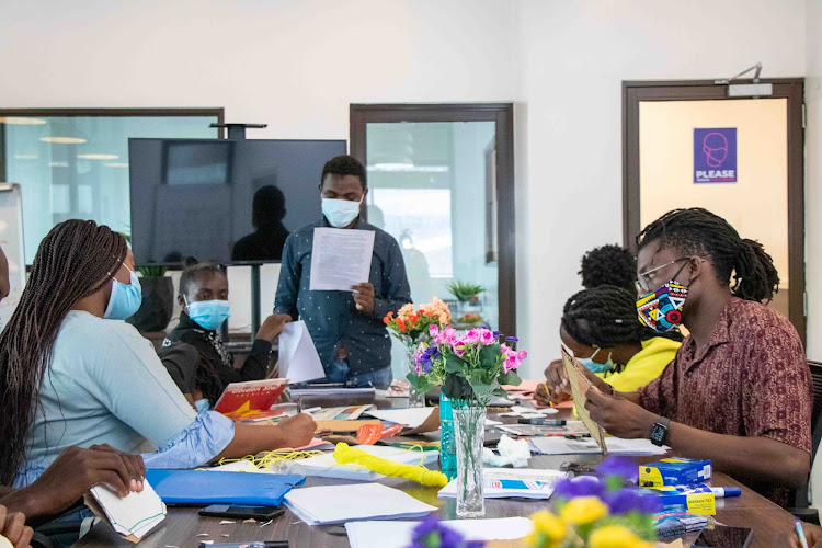 Shamiri Institute's staff during a training program on Pre-Texts