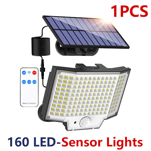 Title 6, Outdoor Balcony Yard Lamp LED Solar Split Remot...