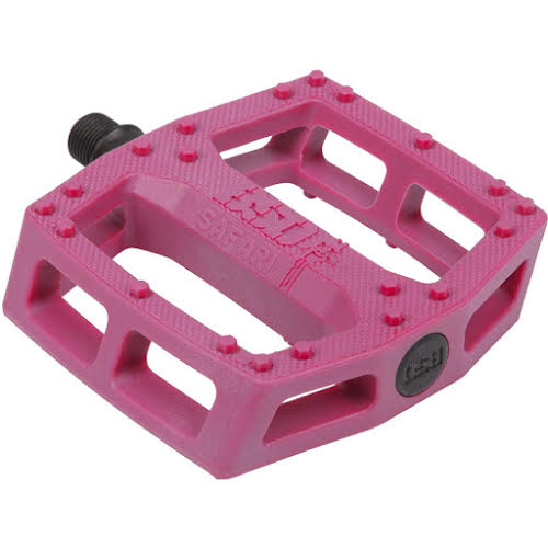 BSD Safari Pedals - Platform Composite/Plastic 9/16" Berry