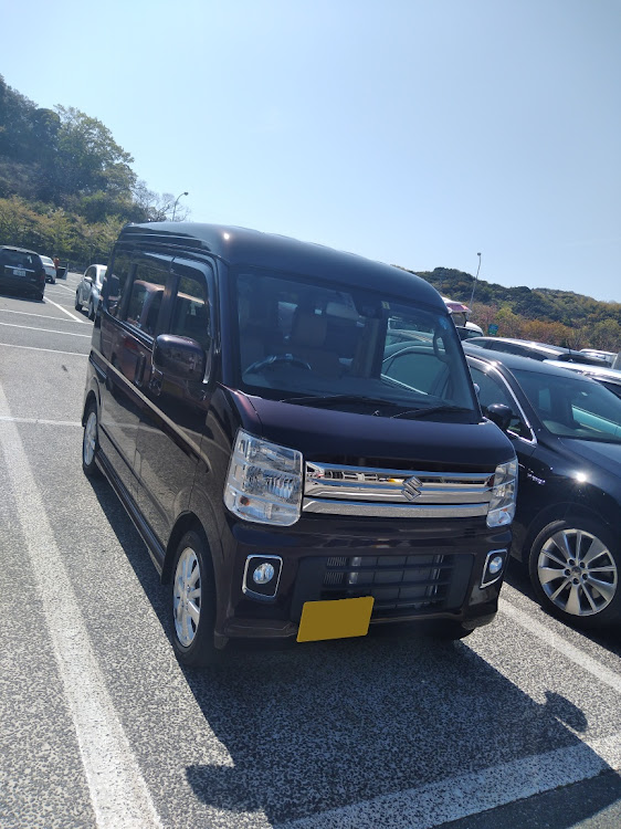 エブリイワゴンの暇なので気まぐれドライブ・ふーさんの日常・安全運転で行きましょー♪・雨だな☔️・彼女とデートなうに関するカスタム事例の投稿画像1枚目