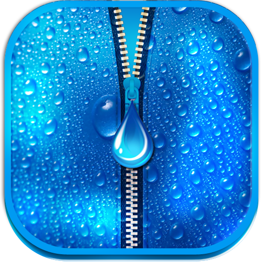 Water Drop Zipper Screen Lock 娛樂 App LOGO-APP開箱王