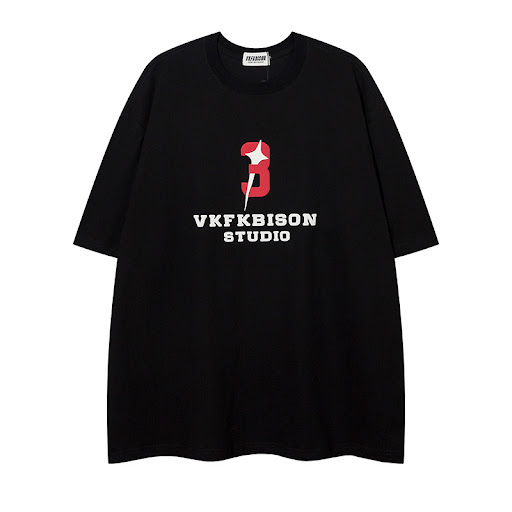 Title 5, Creative Printing Cross XINGX Loose T-shirt off...