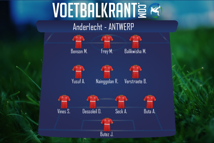 Opstelling Antwerp | Anderlecht - Antwerp (13/03/2022)