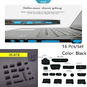 Bộ 16 Nút Silicone Bịt Cổng Usb Chống Bụi Nhiều Màu Sắc Cho Laptop