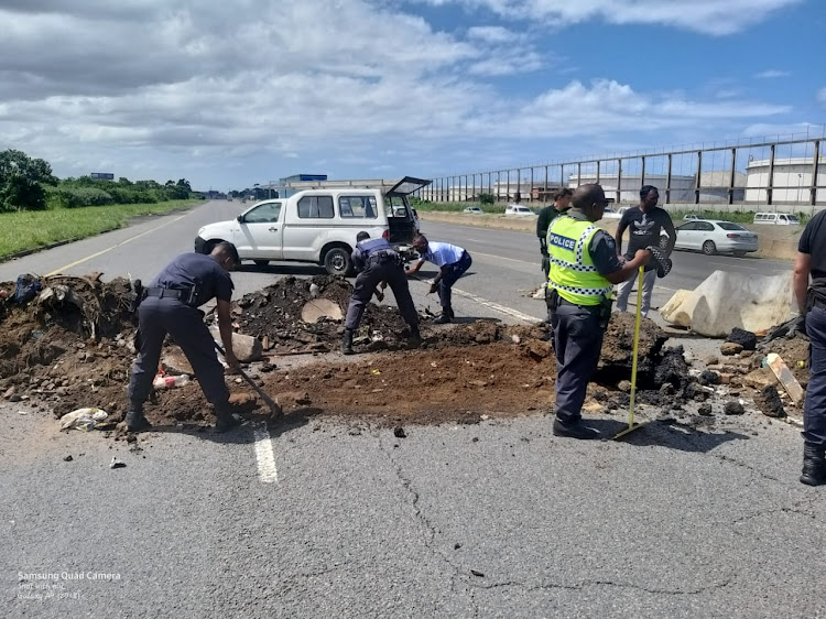 Striking Samwu members blocked roads and damaged infrastructure over wages two weeks ago.