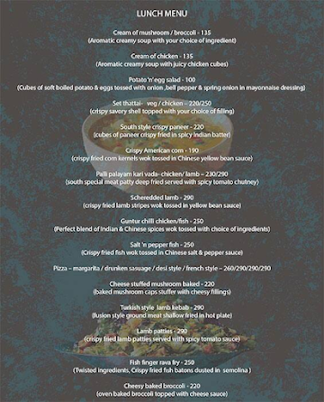 Float Gastropub menu 