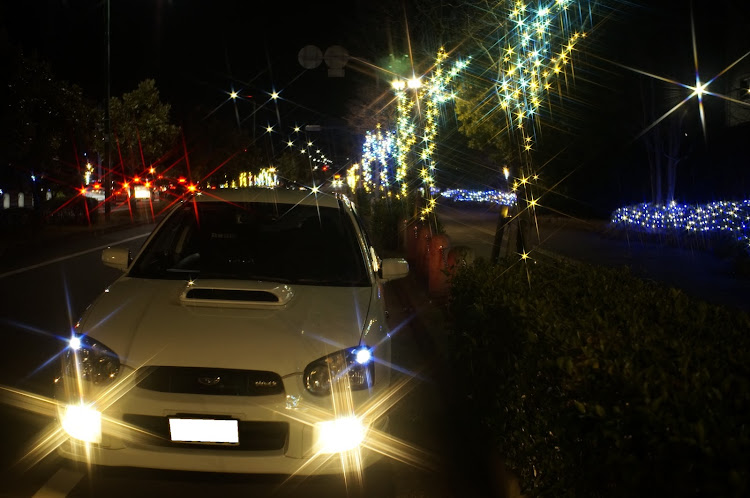 インプレッサ スポーツワゴンのイルミネーションと愛車・お題に乗っかってみた・NEX-6・頑張れダイハツ・ダイハツ不正に関するカスタム事例の投稿画像2枚目