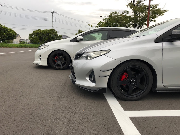 オーリスのキャリパー塗装・オーリス同士・DIY・Team-Eatup⤴︎・オフ会に関するカスタム事例の投稿画像6枚目